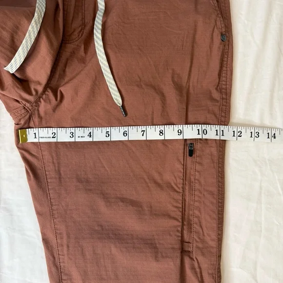 Vuori Rust Ripstop Jogger Pants XL Men’s Elastic Waist Drawstring Travel Outdoor - Picture 7 of 14